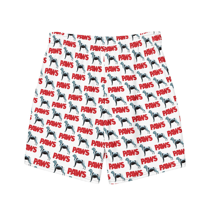 "PAWS" Swim Trunks